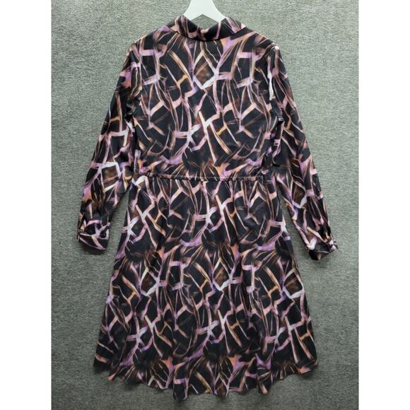 Atelier Dress Women's 4 Mauve Pink Black Quartz High Low NWT - Picture 4 of 12